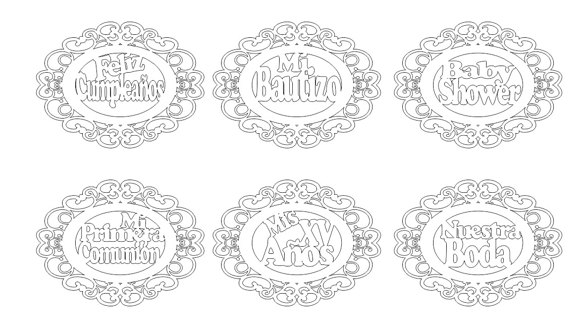 Pack 8 Carteles Eventos