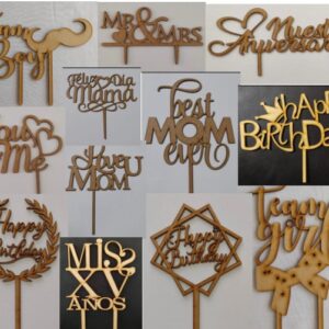 Pack de 21 Toppers para Pastel