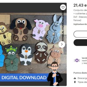 Colección 13 Adornos de Apagadores: Animales Bebés