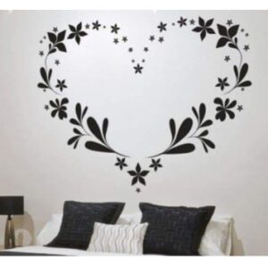 Corazón Floral para Pared
